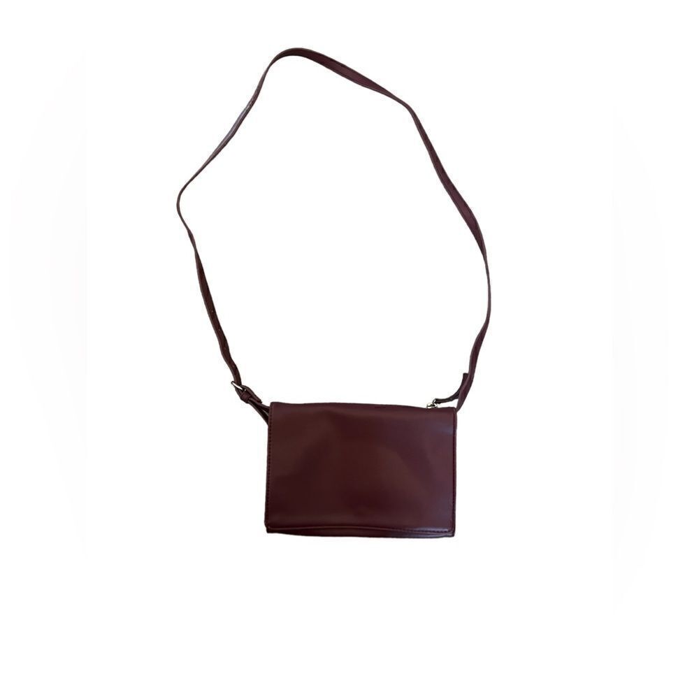 JOE FRESH Burgundy Small Multi Pocket Shoulder Bag